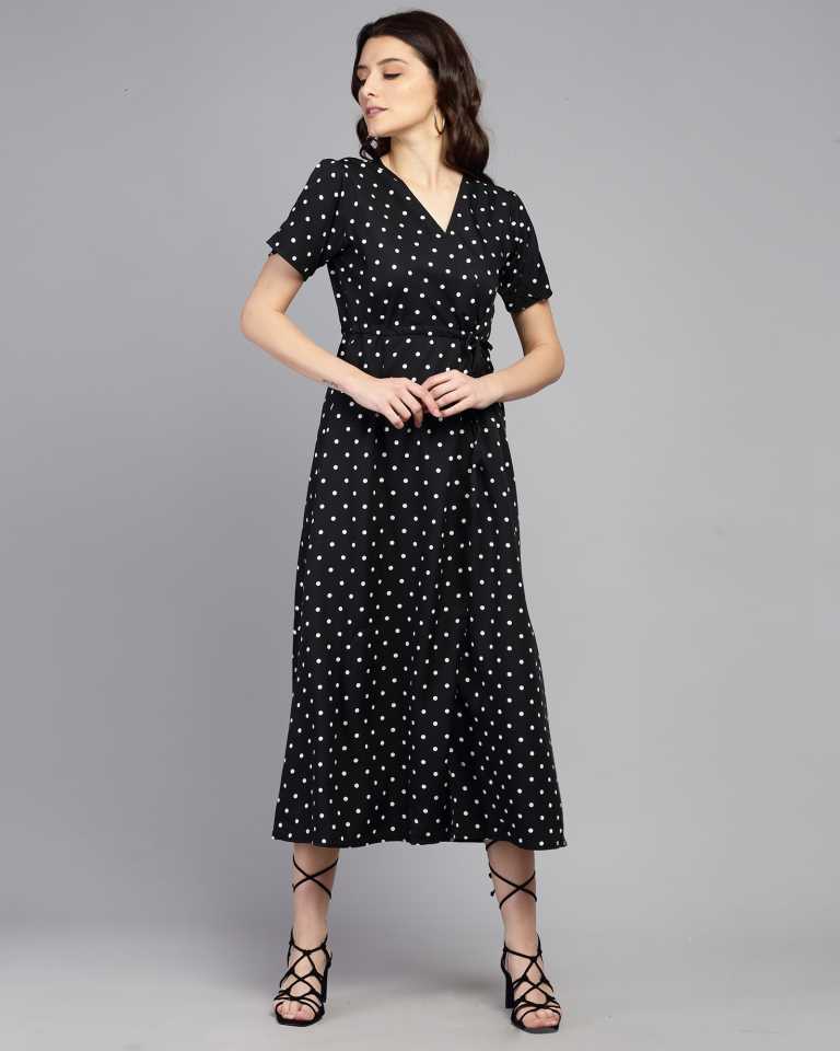 TANDUL  Women Maxi Black Dress
