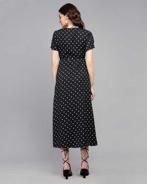 TANDUL  Women Maxi Black Dress