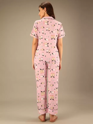 TANDUL  Women Printed Multicolor Shirt & Pyjama set