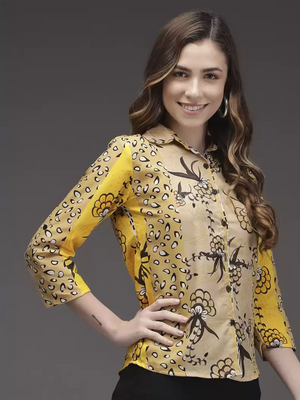 TANDUL  Women Regular Fit Printed Casual Shirt