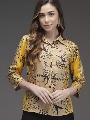 TANDUL  Women Regular Fit Printed Casual Shirt