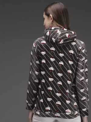 TANDUL  Full Sleeve Printed Women Sweatshirt