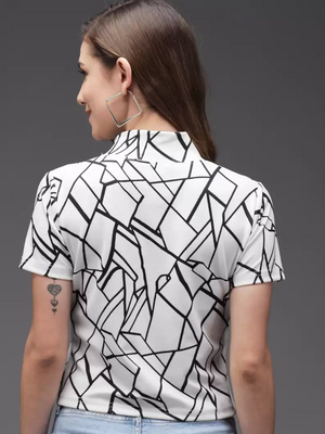 TANDUL  Casual Regular Sleeves Printed Women Multicolor Top
