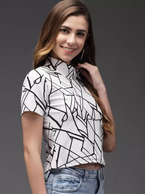 TANDUL  Casual Regular Sleeves Printed Women Multicolor Top