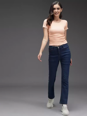 TANDUL  Casual Regular Sleeves Striped Women Pink Top