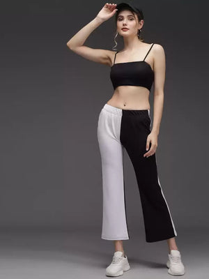 TANDUL  Regular Fit Women Multicolor Lycra Blend Trousers