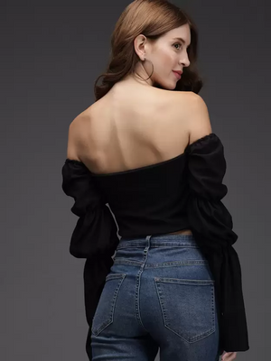 TANDUL  Casual Regular Sleeves Solid Women Black Top