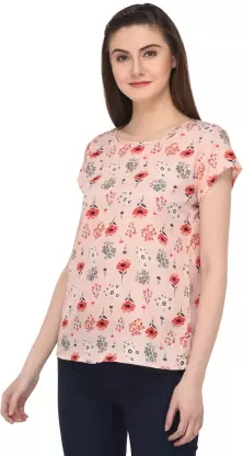 Casual Printed Women Multicolor Top