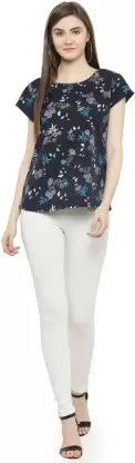 Casual Solid Women Multicolor Top