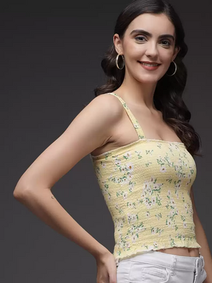 TANDUL  Casual Sleeveless Printed Women Multicolor Top