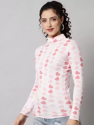 TANDUL  Casual Regular Sleeves Printed Women Pink Top