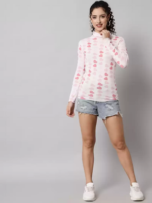 TANDUL  Casual Regular Sleeves Printed Women Pink Top
