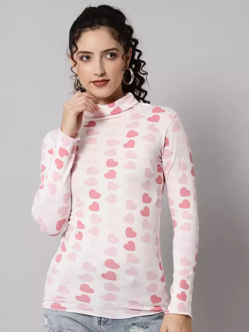 TANDUL  Casual Regular Sleeves Printed Women Pink Top