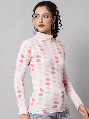 TANDUL  Casual Regular Sleeves Printed Women Pink Top