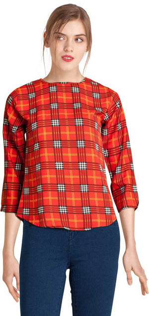 TANDUL  Casual Regular Sleeves Printed Women Multicolor Top