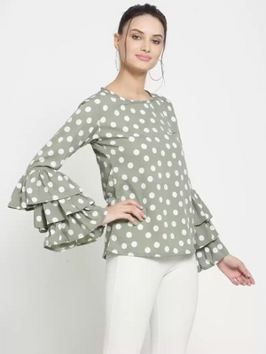TANDUL  Casual Layered Printed Women Multicolor Top