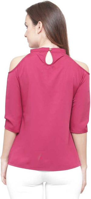 Casual Regular Sleeves Solid Women Multicolor Top