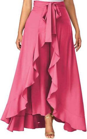 TANDUL  Women Solid Flared Pink Skirt