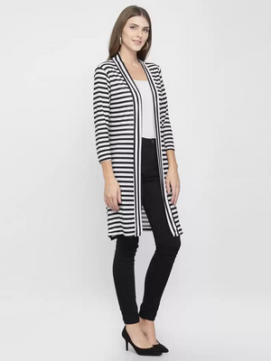 TANDUL  Women 3/4 Sleeve Multicolor Shrug