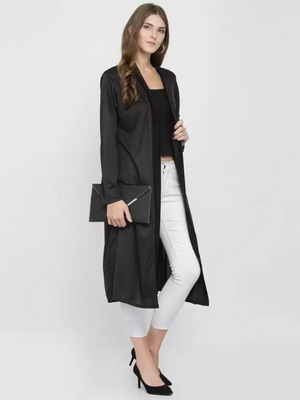 TANDUL  Women Full Sleeve Black Shrug