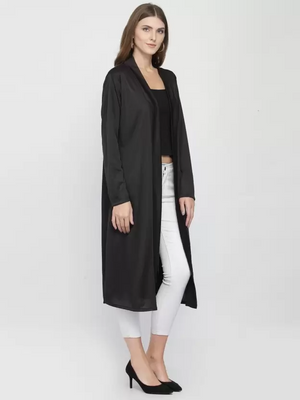 TANDUL  Women Full Sleeve Black Shrug