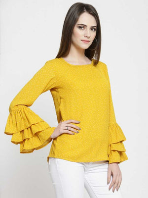 TANDUL  Casual Layered Printed Women Multicolor Top