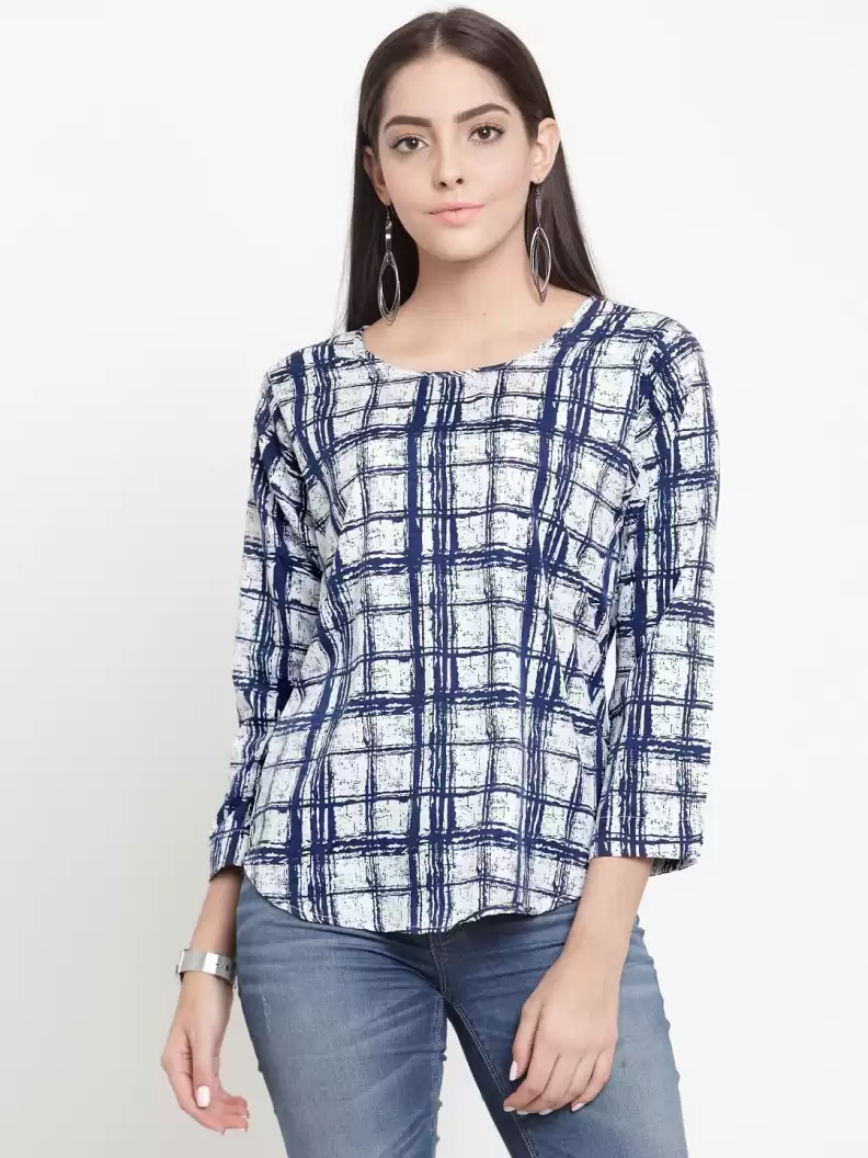TANDUL  Casual Regular Sleeves Printed Women Multicolor Top