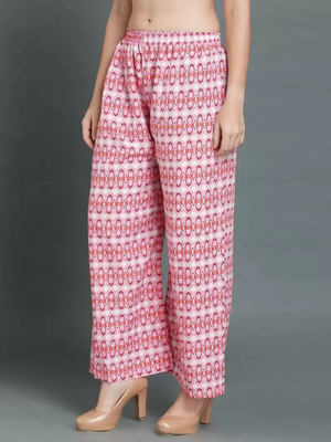 TANDUL  Regular Fit Women Multicolor Crepe Trousers