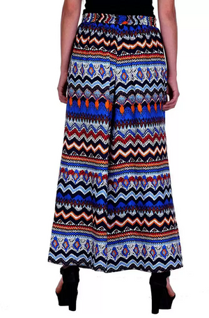 TANDUL  Flared Women Multicolor Poly Crepe Trousers
